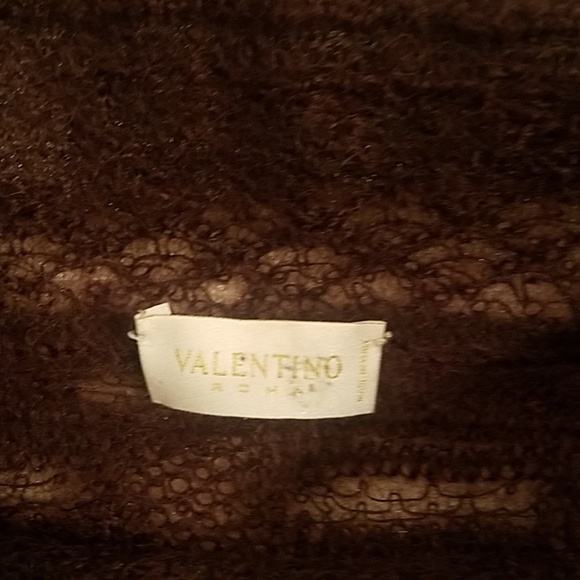 Valentino off shoulder semi-sheer knitted top - Picture 2 of 3